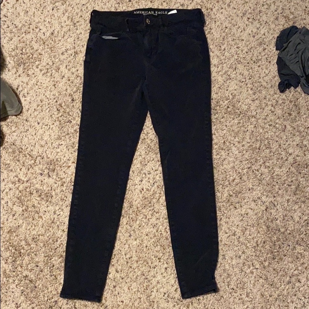 Navy jeans from AE
